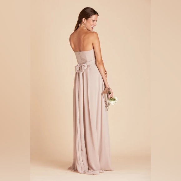 NWT Birdy Grey Grace Convertible Dress in Chiffon Taupe - Picture 3 of 8